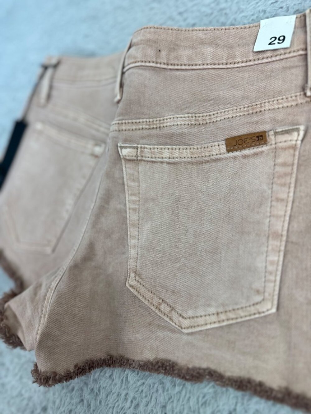 Joes Blush Denim Shorts Womens 29 Frayed Hem Retro Hippie Beach Travel - Picture 10 of 11